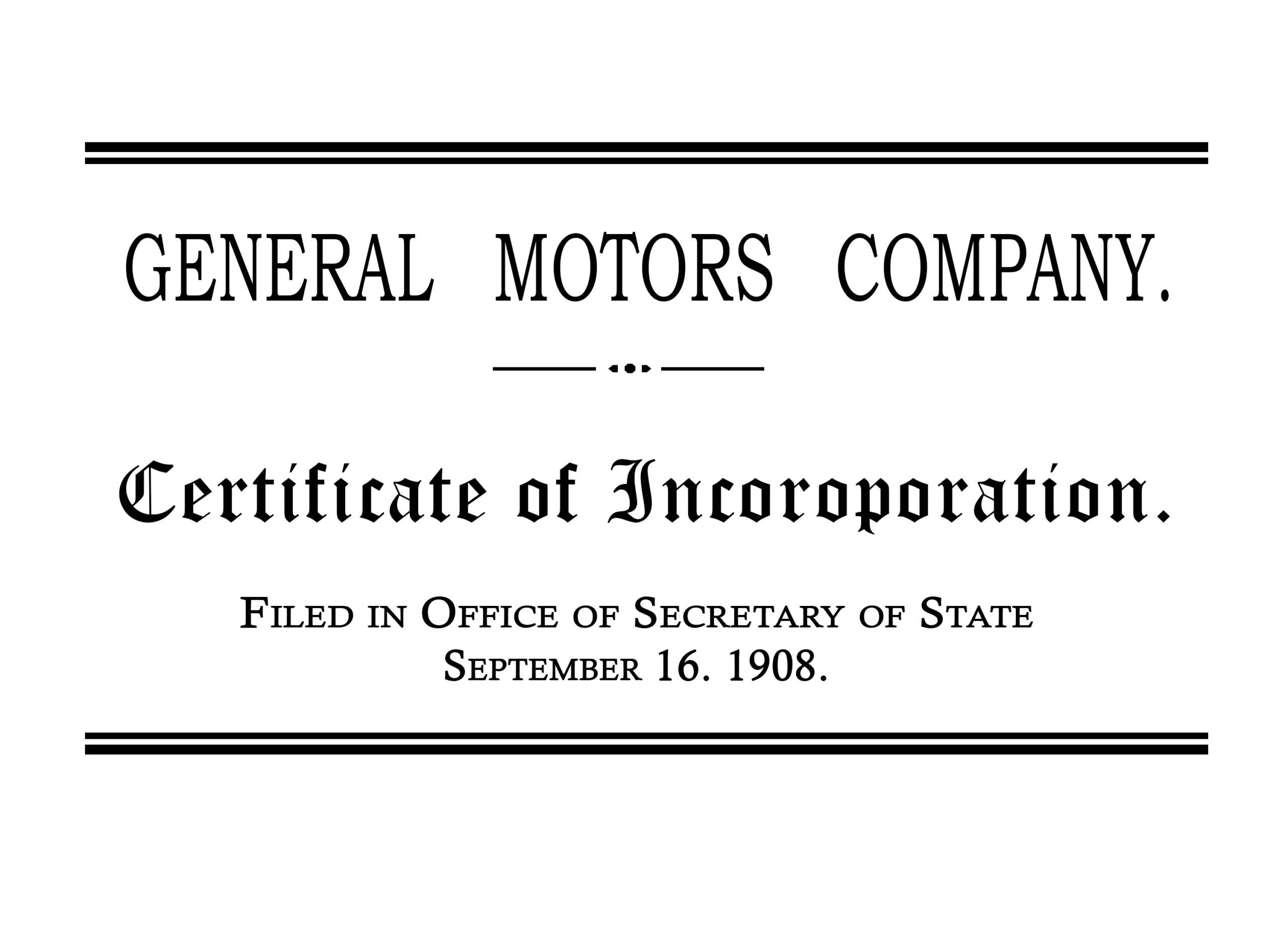 General Motors logo 1908-1938