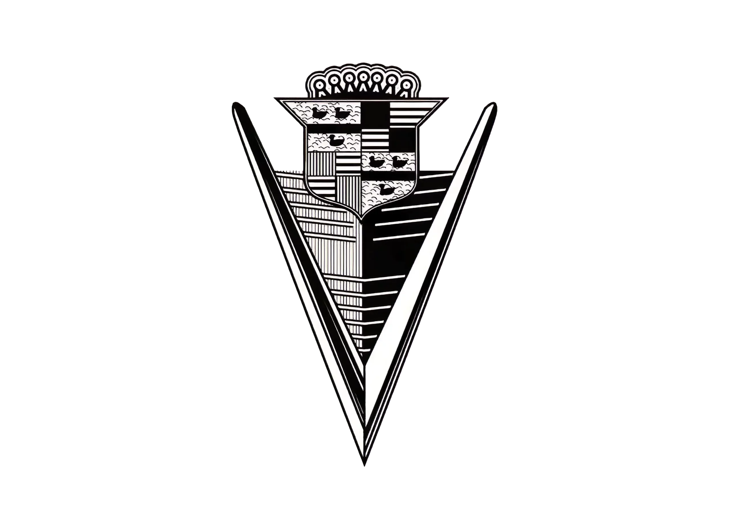Cadillac logo 1947-1949