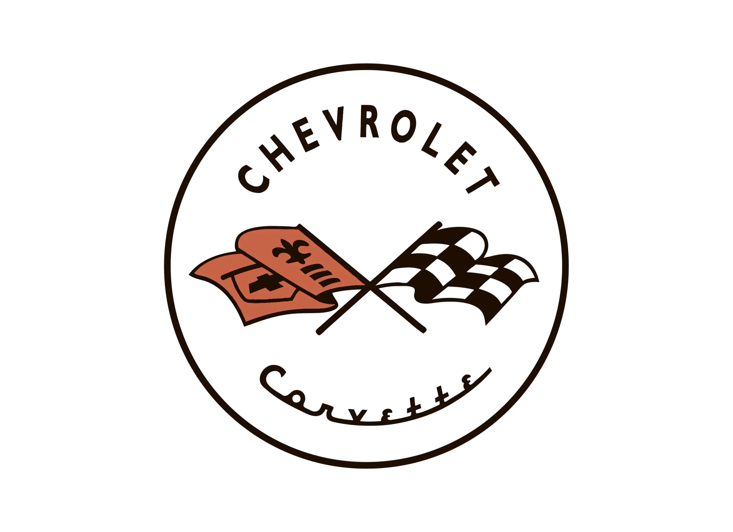 Corvette logo 1953-1955